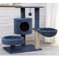 pet bed tree integrated toy platform grabbing post